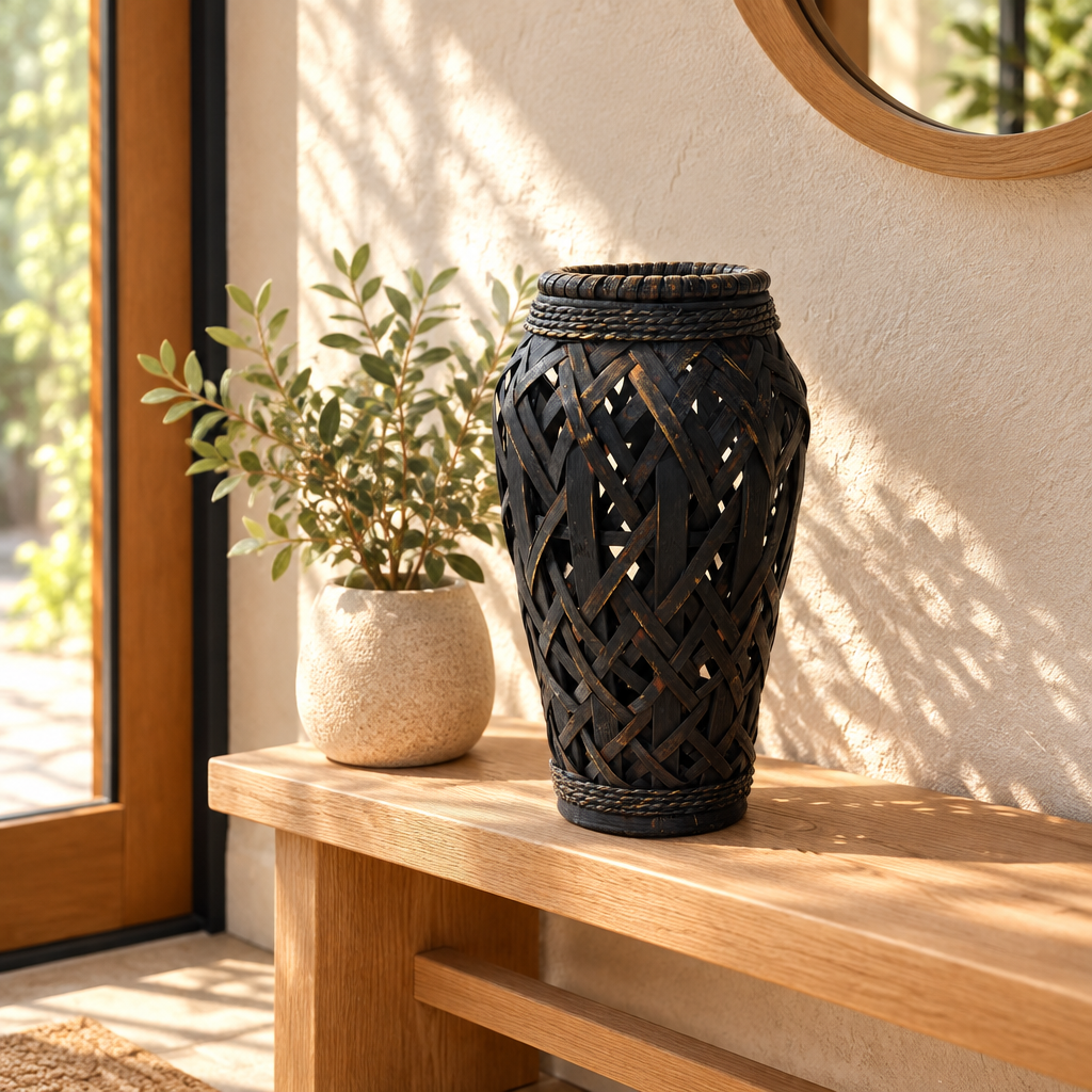 Decorative Bamboo Vase - 40cm