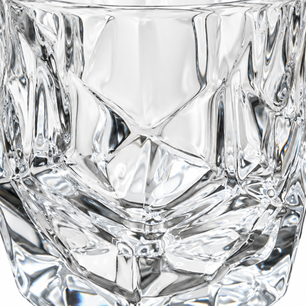 Faceted Glass Tumbler - 300ml