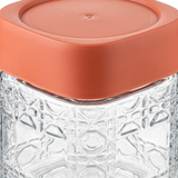 Glass Jar with Plastic Lid Orange – 500ml