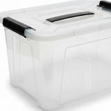Marcola Clear Plastic Storage Box with Lid - 9 Liter