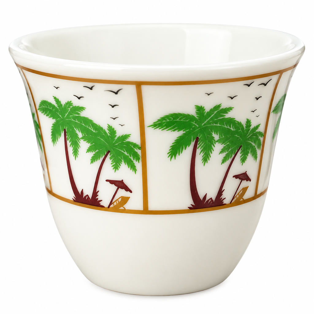 12-Piece Ceramic Cawa Cup Set - 80ml