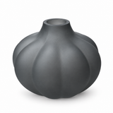 Ribbed Design Glass Vase Grey – 10cm