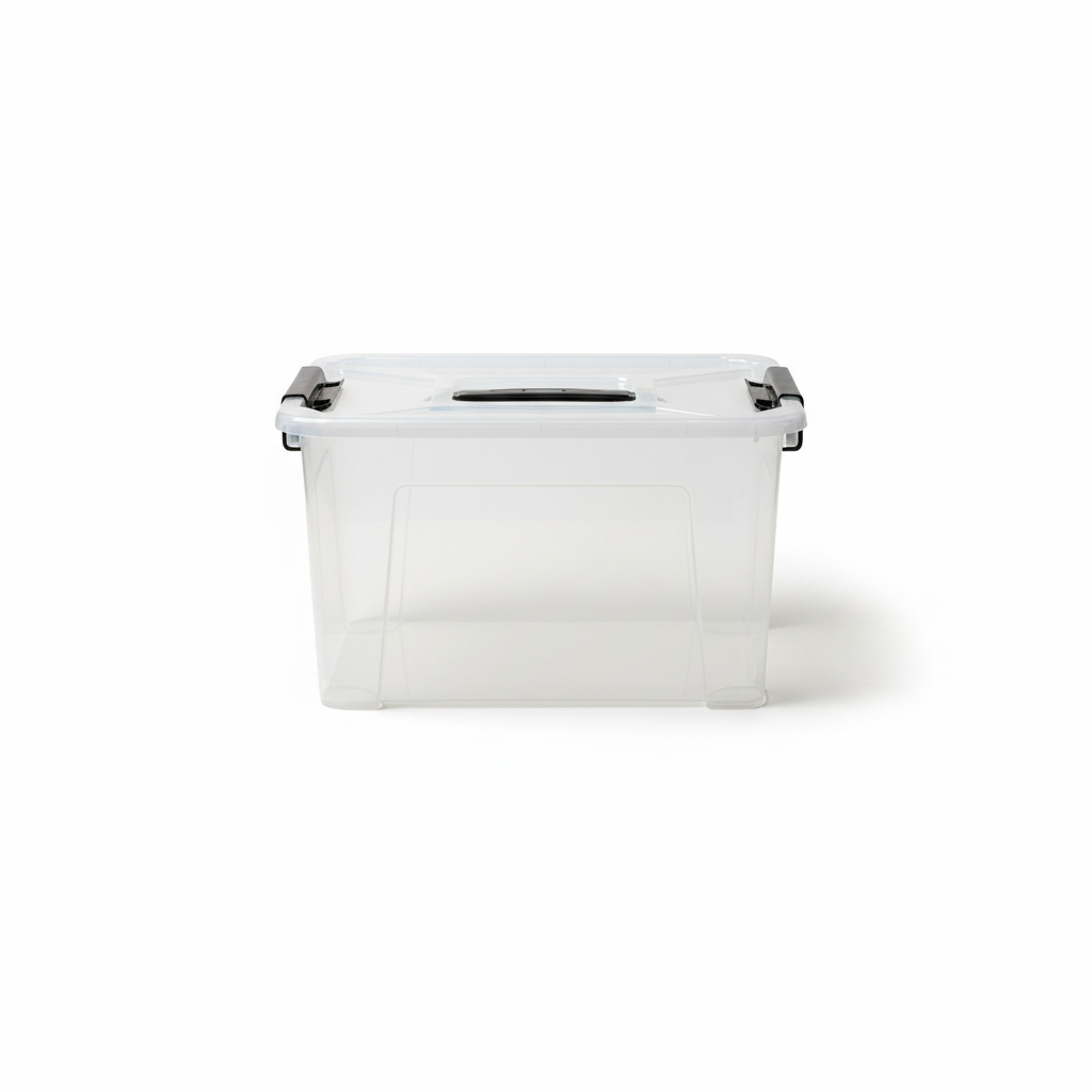 Marcola Plastic Storage Box with Lid and Handles - 14 Liter