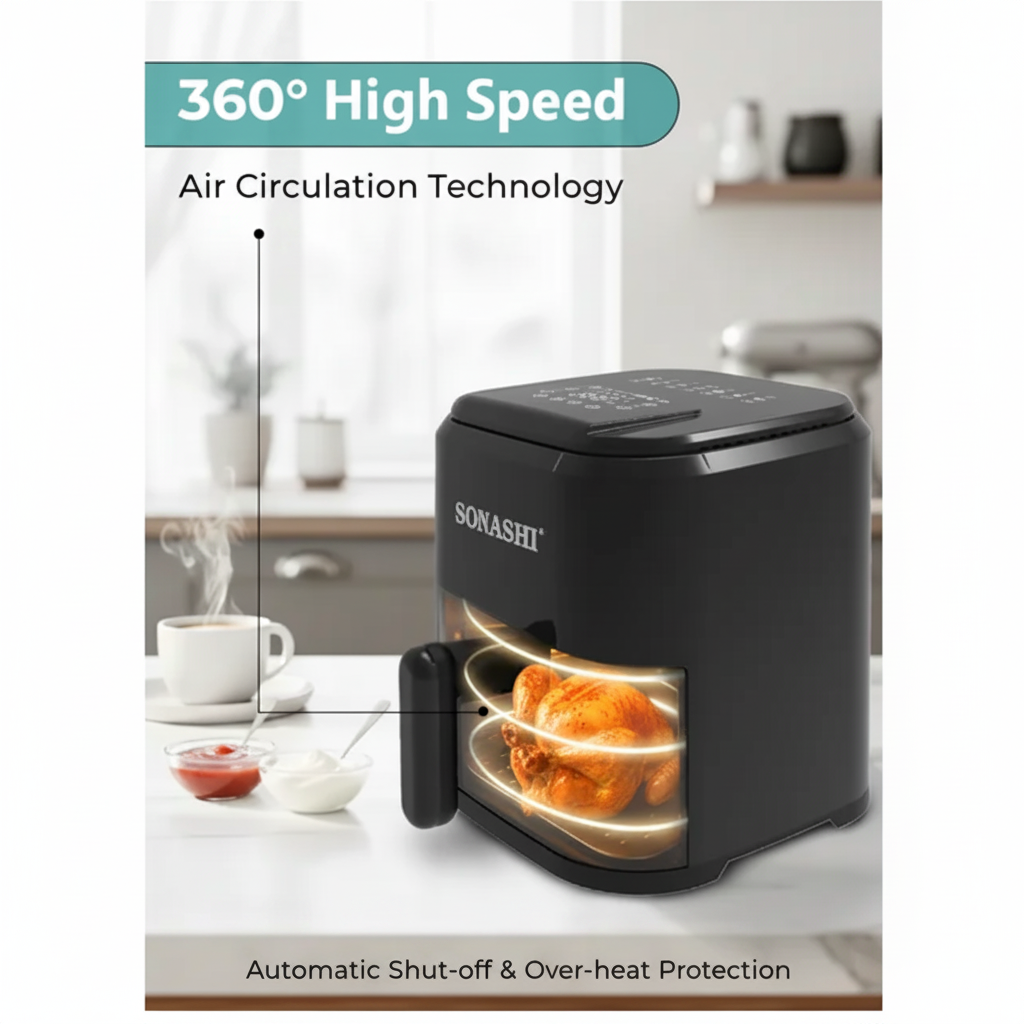 Sonashi Digital Air Fryer 4.2L