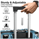 Cabinpro CP001 Ultra - Durable 28 - Inch Aluminium Frame Polycarbonate Travel Trolley Suitcase – Dark Blue Premium Edition - Al Kabayel Discount CentreCabinpro CP001 Ultra - Durable 28 - Inch Aluminium Frame Polycarbonate Travel Trolley Suitcase – Dark Blue Premium EditionCabin LuggageCABINPROAl Kabayel Discount Centre