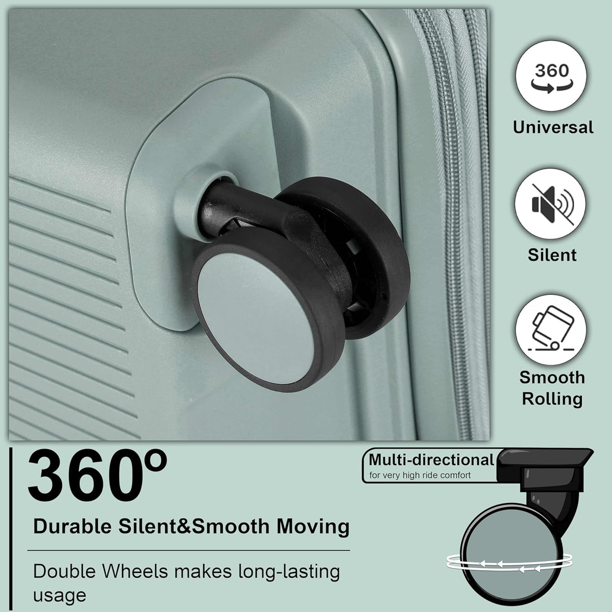 Cabinpro CP003 Expandable PP Hard - Shell Luggage – Lightweight 20 - Inch Spinner Suitcase, Army Green - Al Kabayel Discount CentreCabinpro CP003 Expandable PP Hard - Shell Luggage – Lightweight 20 - Inch Spinner Suitcase, Army GreenCabin LuggageCABINPROAl Kabayel Discount Centre