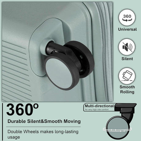 Cabinpro CP003 Expandable PP Hard - Shell Luggage – Lightweight 20 - Inch Spinner Suitcase, Army Green - Al Kabayel Discount CentreCabinpro CP003 Expandable PP Hard - Shell Luggage – Lightweight 20 - Inch Spinner Suitcase, Army GreenCabin LuggageCABINPROAl Kabayel Discount Centre