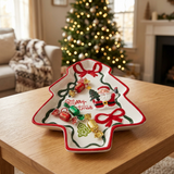 Ceramic Christmas Tree Candy Tray - 23×18cm