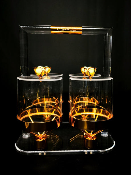 Candy Bowl Set Ess - Ch97 G 4 Compartment Gold - Al Kabayel Discount CentreCandy Bowl Set Ess - Ch97 G 4 Compartment GoldJars & Food SaversAKDCAl Kabayel Discount Centre