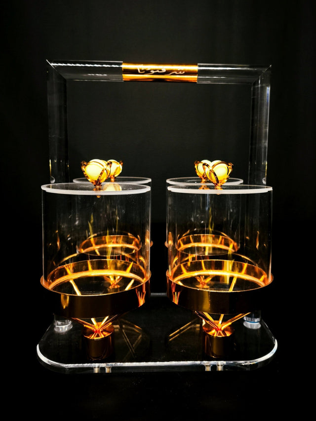 Candy Bowl Set Ess - Ch97 G 4 Compartment Gold - Al Kabayel Discount CentreCandy Bowl Set Ess - Ch97 G 4 Compartment GoldJars & Food SaversAKDCAl Kabayel Discount Centre