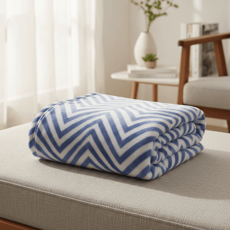 Cannon Luxury Warm Flannel Blanket for Winter – 160×220 cm, White with Blue Design - Al Kabayel Discount CentreCannon Luxury Warm Flannel Blanket for Winter – 160×220 cm, White with Blue DesignBeddingCANNONAl Kabayel Discount Centre