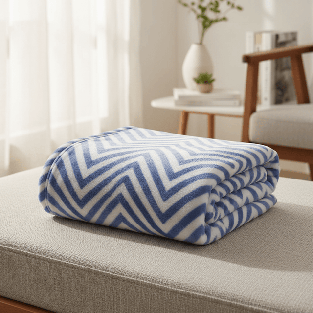 Cannon Luxury Warm Flannel Blanket for Winter – 160×220 cm, White with Blue Design - Al Kabayel Discount CentreCannon Luxury Warm Flannel Blanket for Winter – 160×220 cm, White with Blue DesignBeddingCANNONAl Kabayel Discount Centre