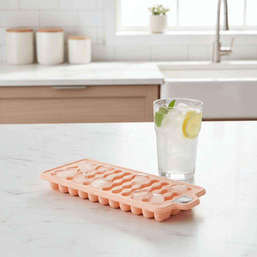 Casasunco ChillCube Flexible Silicone Ice Cube Tray Easy Release Freezer Mould Peach 20×10cm - Al Kabayel Discount CentreCasasunco ChillCube Flexible Silicone Ice Cube Tray Easy Release Freezer Mould Peach 20×10cmCake Mold & Baking MoldsCASASUNCOAl Kabayel Discount Centre