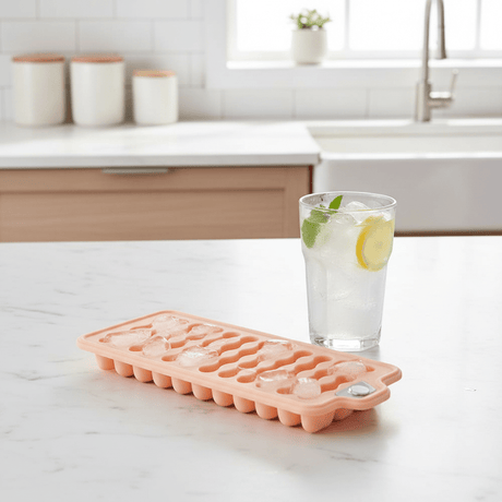 Casasunco ChillCube Flexible Silicone Ice Cube Tray Easy Release Freezer Mould Peach 20×10cm - Al Kabayel Discount CentreCasasunco ChillCube Flexible Silicone Ice Cube Tray Easy Release Freezer Mould Peach 20×10cmCake Mold & Baking MoldsCASASUNCOAl Kabayel Discount Centre