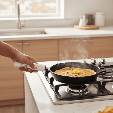 Casasunco HeatGuard Silicone Heat - Resistant Pan Holder Anti - Slip Kitchen Grip White 15×5cm - Al Kabayel Discount CentreCasasunco HeatGuard Silicone Heat - Resistant Pan Holder Anti - Slip Kitchen Grip White 15×5cmCake Mold & Baking MoldsCASASUNCOAl Kabayel Discount Centre