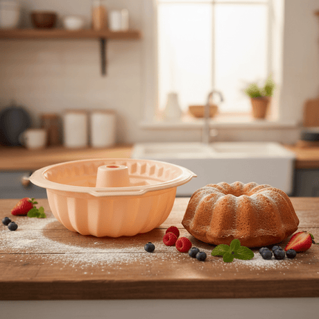 Casasunco Peach Silicone Muffin & Cupcake Baking Tray Flexible Non - Stick Mould 23cm - Al Kabayel Discount CentreCasasunco Peach Silicone Muffin & Cupcake Baking Tray Flexible Non - Stick Mould 23cmCake Mold & Baking MoldsCASASUNCOAl Kabayel Discount Centre