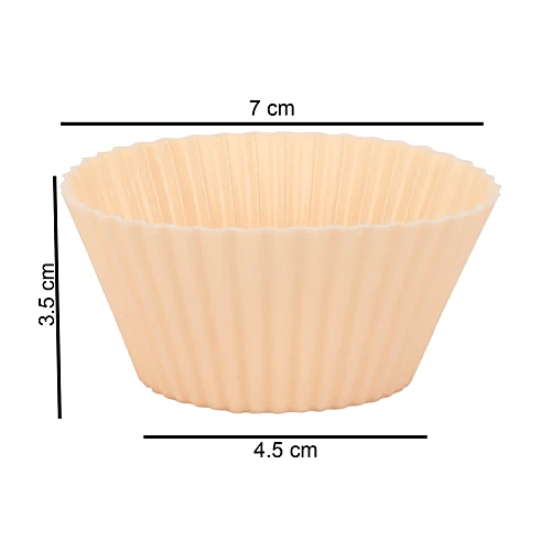 CASASUNCO Silicon Muffin Cups 4pc, Reusable Cupcake Liners,Srtip Design, Peach - SK3230 - Al Kabayel Discount CentreCASASUNCO Silicon Muffin Cups 4pc, Reusable Cupcake Liners,Srtip Design, Peach - SK3230Cookware AccessoriesCASASUNCOAl Kabayel Discount Centre