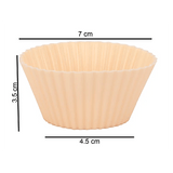 CASASUNCO Silicon Muffin Cups 4pc, Reusable Cupcake Liners,Srtip Design, Peach - SK3230 - Al Kabayel Discount CentreCASASUNCO Silicon Muffin Cups 4pc, Reusable Cupcake Liners,Srtip Design, Peach - SK3230Cookware AccessoriesCASASUNCOAl Kabayel Discount Centre