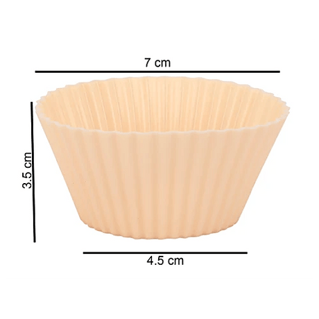 CASASUNCO Silicon Muffin Cups 4pc, Reusable Cupcake Liners,Srtip Design, Peach - SK3230 - Al Kabayel Discount CentreCASASUNCO Silicon Muffin Cups 4pc, Reusable Cupcake Liners,Srtip Design, Peach - SK3230Cookware AccessoriesCASASUNCOAl Kabayel Discount Centre