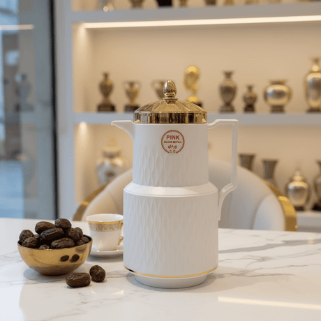 Casco White & Gold Vacuum Flask – 1 Litre - Al Kabayel Discount CentreCasco White & Gold Vacuum Flask – 1 LitreThermosCASCOAl Kabayel Discount Centre