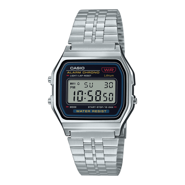 Casio A159W - N1 Classic Design Digital Stainless Steel Quartz Watch - Al Kabayel Discount CentreCasio A159W - N1 Classic Design Digital Stainless Steel Quartz WatchWatchesCASIOAl Kabayel Discount Centre