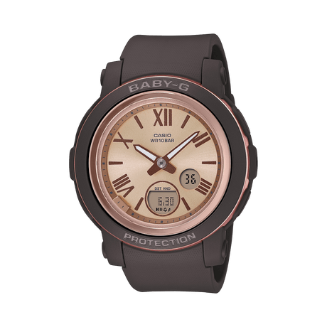 Casio Baby - G BGA - 290 series women's analog - digital watch with a brown or black resin band and a cream dial - Al Kabayel Discount CentreCasio Baby - G BGA - 290 series women's analog - digital watch with a brown or black resin band and a cream dialWatchesCASIOAl Kabayel Discount Centre