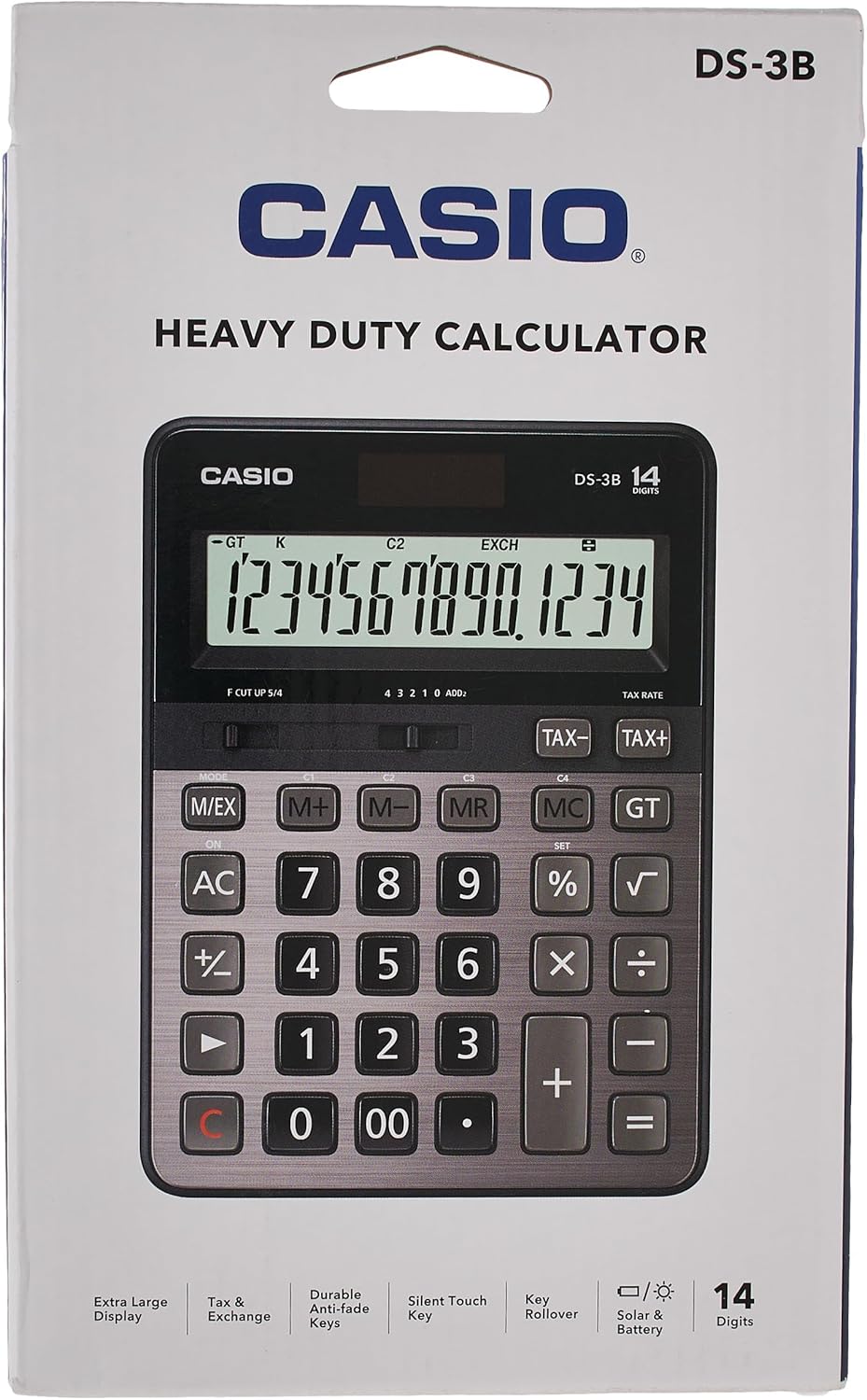 Casio DS - 3B Heavy Duty Office Calculator Screen Size 14 Centimeters - Al Kabayel Discount CentreCasio DS - 3B Heavy Duty Office Calculator Screen Size 14 CentimetersCalculatorsCASIOAl Kabayel Discount Centre