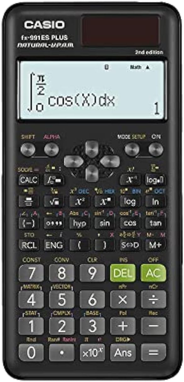 Casio FX - 991ESPlus - 2 Technical And Scientific Calculator FX - 991ES Plus 2Nd Edition Screen Size 4 Inches - Al Kabayel Discount CentreCasio FX - 991ESPlus - 2 Technical And Scientific Calculator FX - 991ES Plus 2Nd Edition Screen Size 4 InchesCalculatorsCASIOAl Kabayel Discount Centre