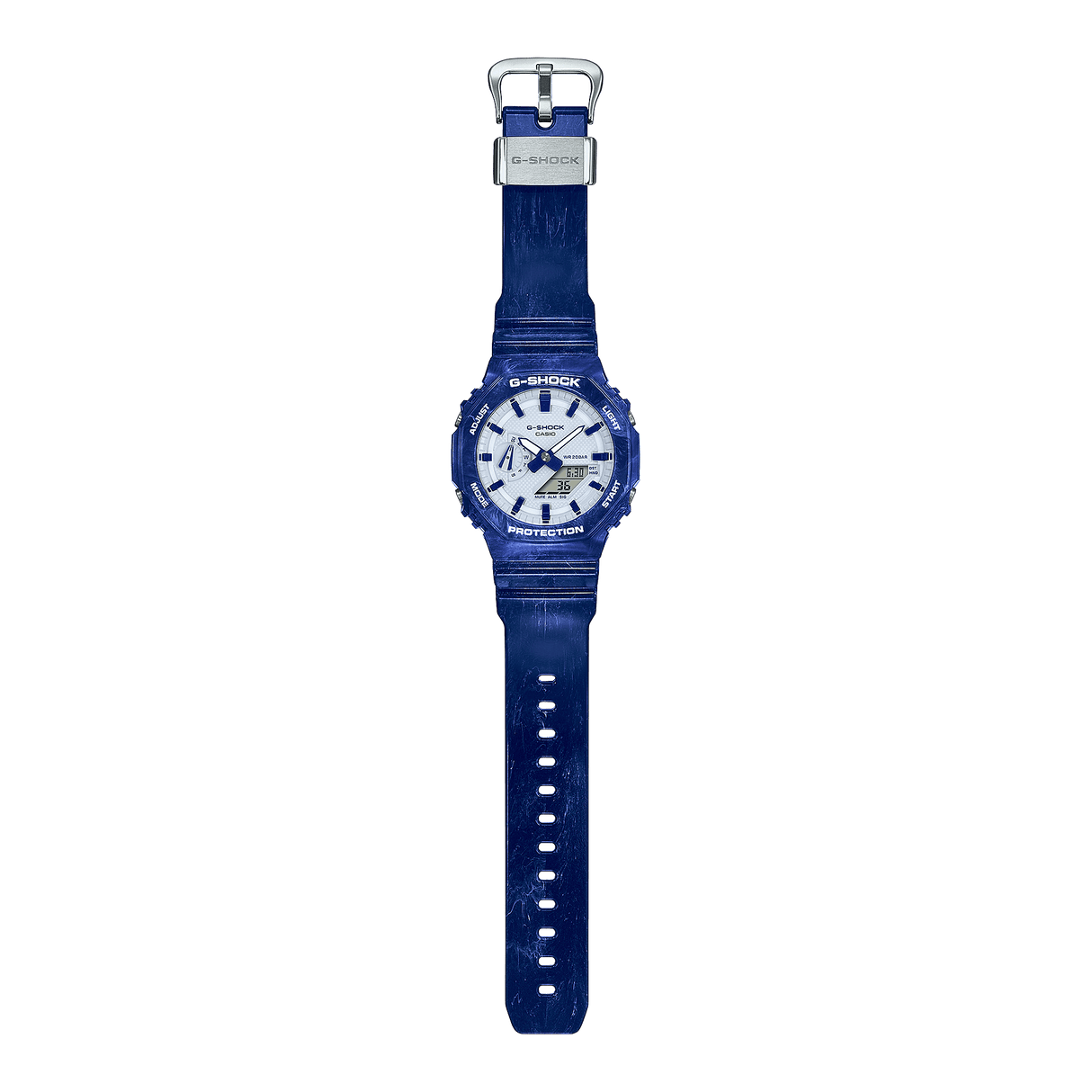 Casio G - Shock GA - 2100BWP - 2A watch with a blue and white Chinese porcelain motif on the dial and band. - Al Kabayel Discount CentreCasio G - Shock GA - 2100BWP - 2A watch with a blue and white Chinese porcelain motif on the dial and band.WatchesCASIOAl Kabayel Discount Centre