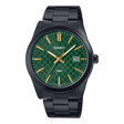 Casio Men's MTP - VD03B - 3A Analog Watch with Green Dial and Black Stainless Steel Band - Al Kabayel Discount CentreCasio Men's MTP - VD03B - 3A Analog Watch with Green Dial and Black Stainless Steel BandWatchesCASIOAl Kabayel Discount Centre