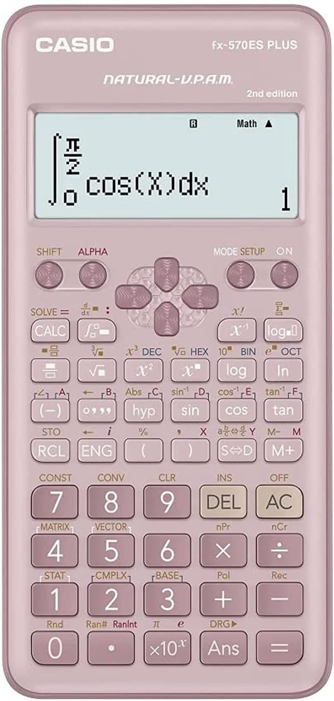 Casio Standard Scientific Calculators Non Programmable 10+2 Digits 417 Functions Pink Color FX - 570ESPLUS2PKWDT - Al Kabayel Discount CentreCasio Standard Scientific Calculators Non Programmable 10+2 Digits 417 Functions Pink Color FX - 570ESPLUS2PKWDTCalculatorsCASIOAl Kabayel Discount Centre