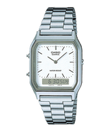 Casio Vintage Series AQ230A - 7D White Dial Stainless Steel Watch - Al Kabayel Discount CentreCasio Vintage Series AQ230A - 7D White Dial Stainless Steel WatchWatchesCASIOAl Kabayel Discount Centre