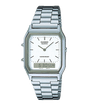 Casio Vintage Series AQ230A - 7D White Dial Stainless Steel Watch - Al Kabayel Discount CentreCasio Vintage Series AQ230A - 7D White Dial Stainless Steel WatchWatchesCASIOAl Kabayel Discount Centre