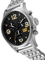 CAT Diam Chrono Black Dial Stainless Steel Bracelet Watch - Al Kabayel Discount CentreCAT Diam Chrono Black Dial Stainless Steel Bracelet WatchWatchesCATAl Kabayel Discount Centre