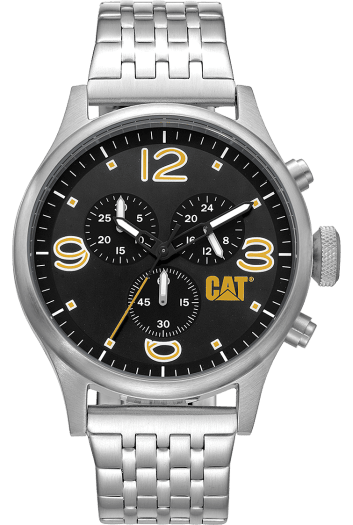 CAT Diam Chrono Black Dial Stainless Steel Bracelet Watch - Al Kabayel Discount CentreCAT Diam Chrono Black Dial Stainless Steel Bracelet WatchWatchesCATAl Kabayel Discount Centre