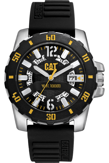 CAT Steel Barricade Stainless Steel Watch with Yellow Accents - Al Kabayel Discount CentreCAT Steel Barricade Stainless Steel Watch with Yellow AccentsWatchesCATAl Kabayel Discount Centre