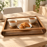 Luhpar Rectangular Wooden Tray – 50×35cm