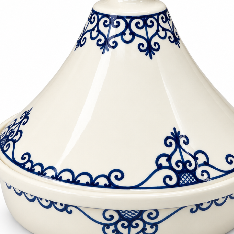 Slama Ceramic Tajine Off-White - 30×30cm