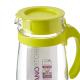 Ocean Glass Jug with Plastic Lid Lime Green - 1660ml