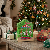 Metal Christmas Candy Box Green - 15×12cm