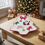 Ceramic Christmas Tree Candy Tray - 26cm
