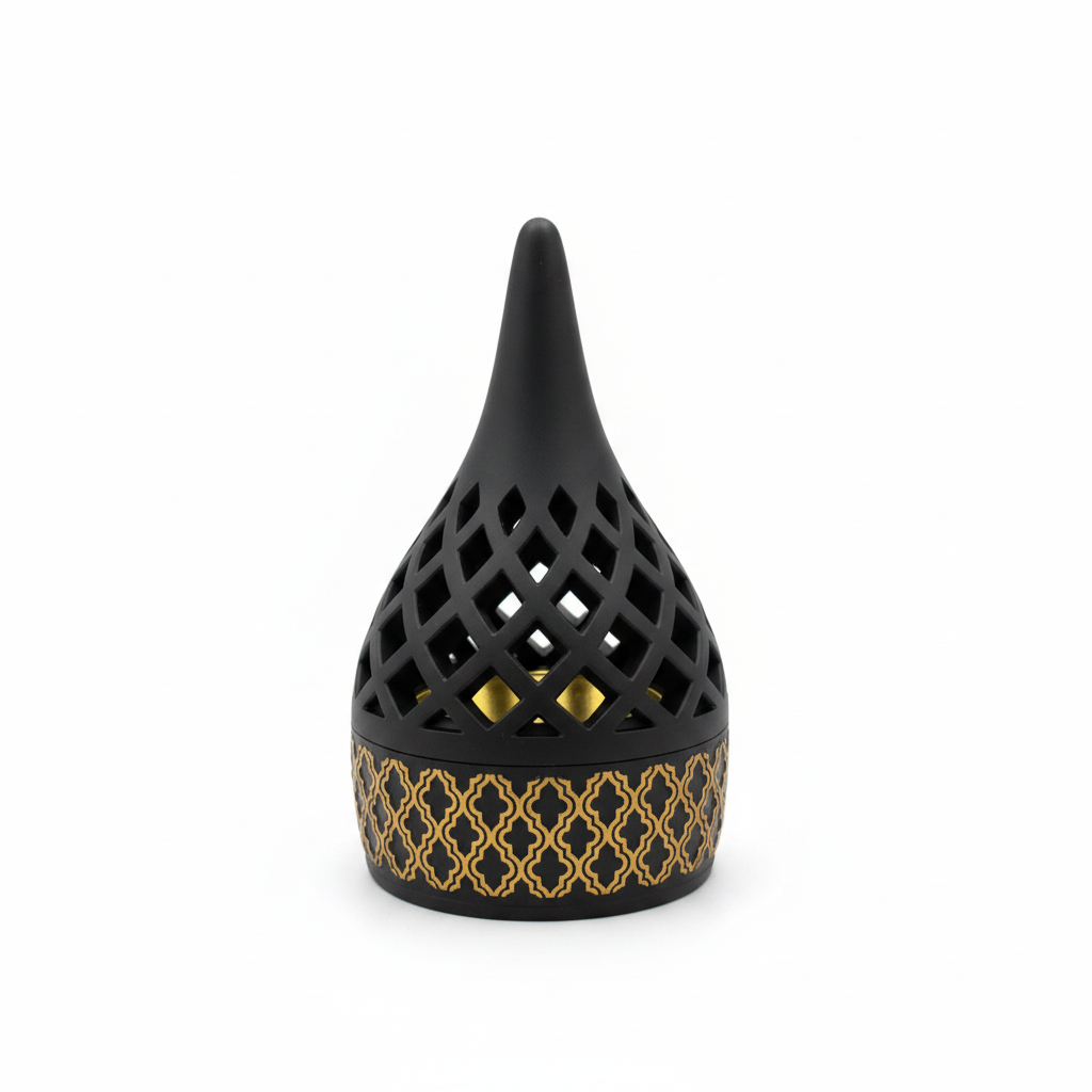 Radin Chalk Incense Burner - 12cm - Brown / Black