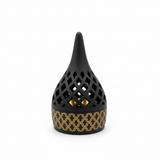 Radin Chalk Incense Burner - 12cm - Brown / Black