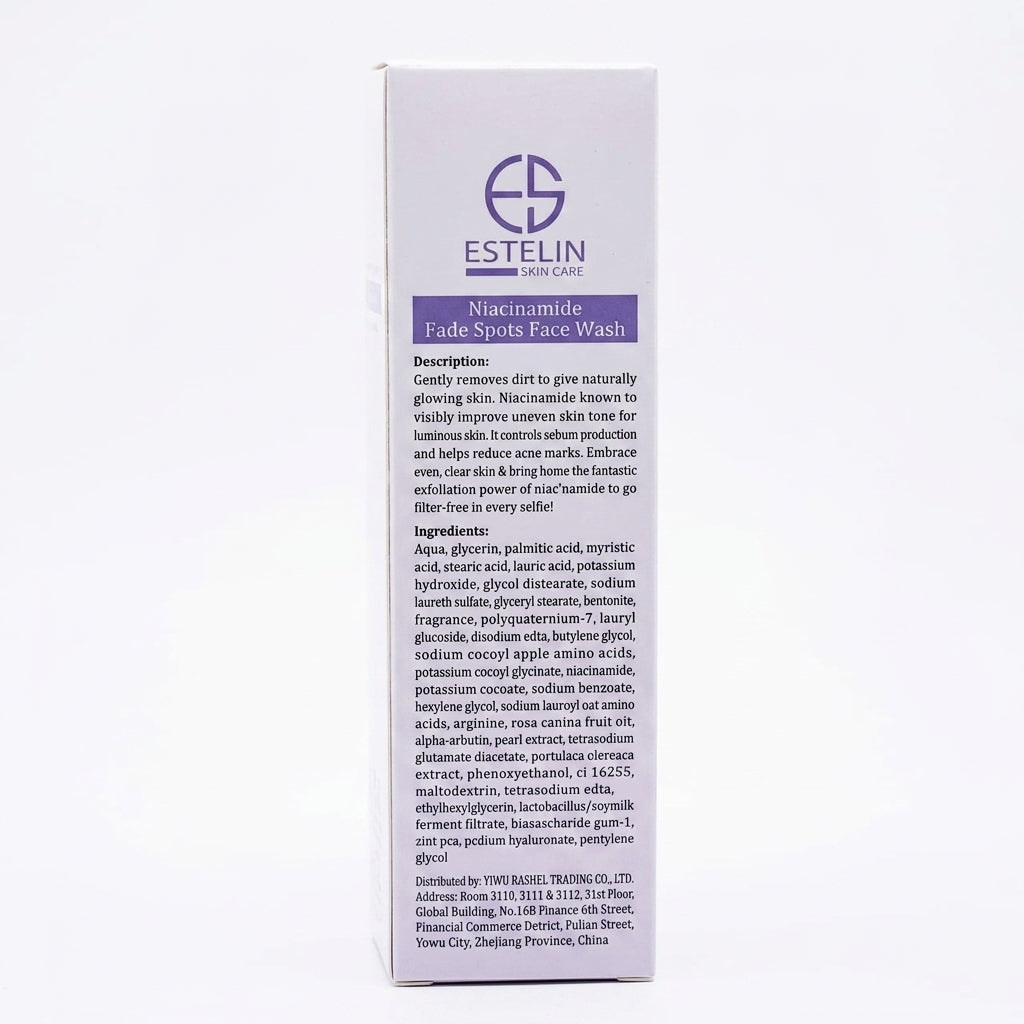 Estelin Niacinamide Fade Spots Face Wash – Whitens & Purifies Skin