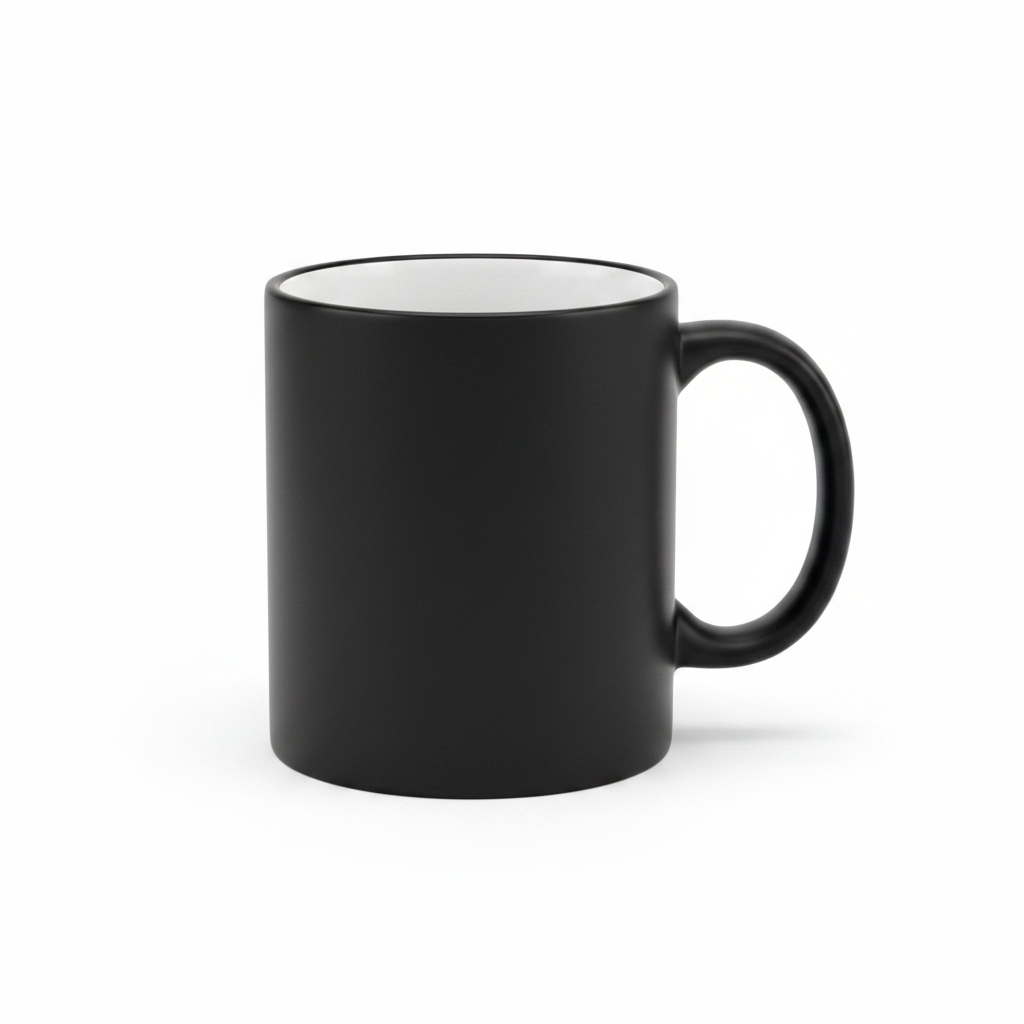 Black Ceramic Mug - 300ml