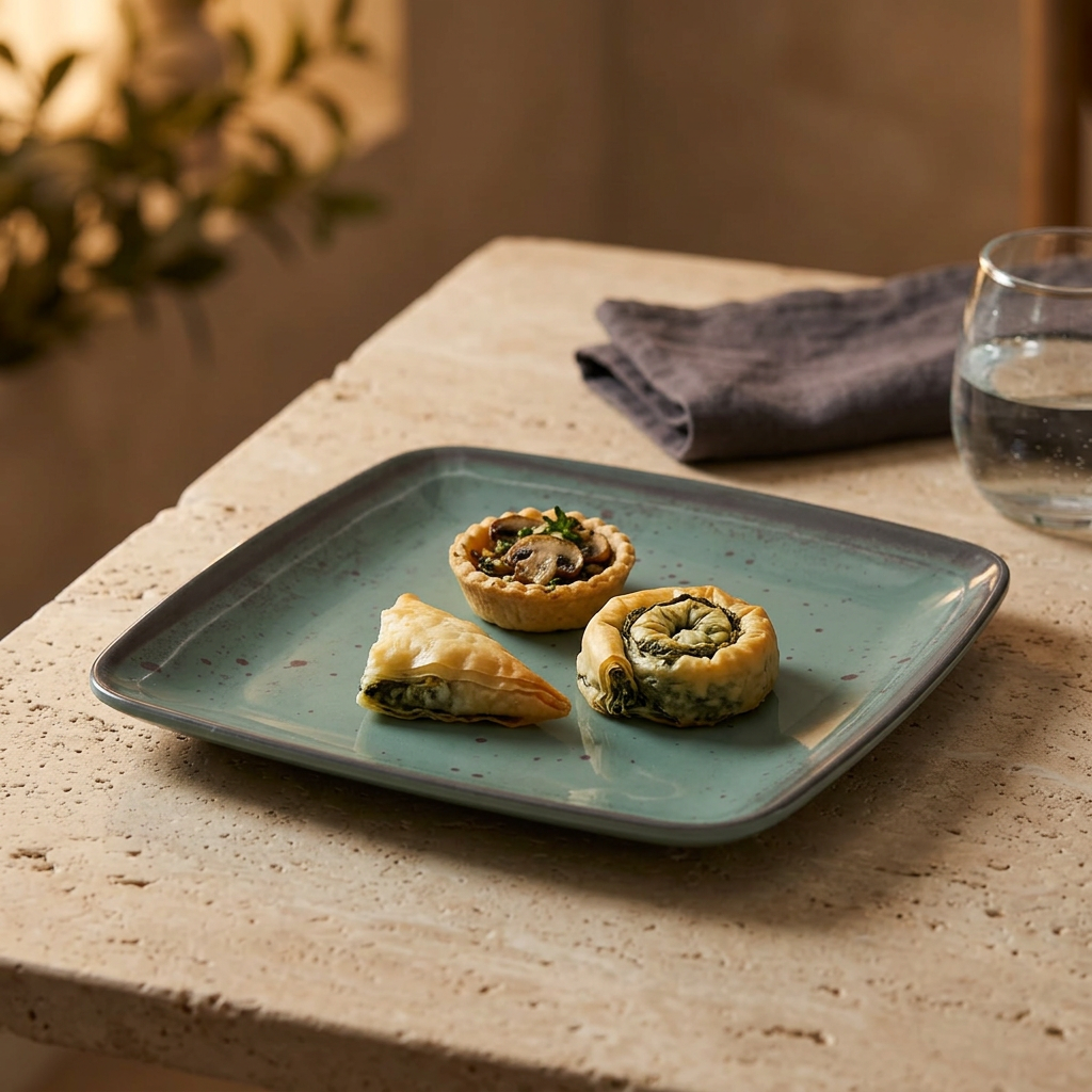 Hi-Luxe Square Melamine Plate - 9 Inch