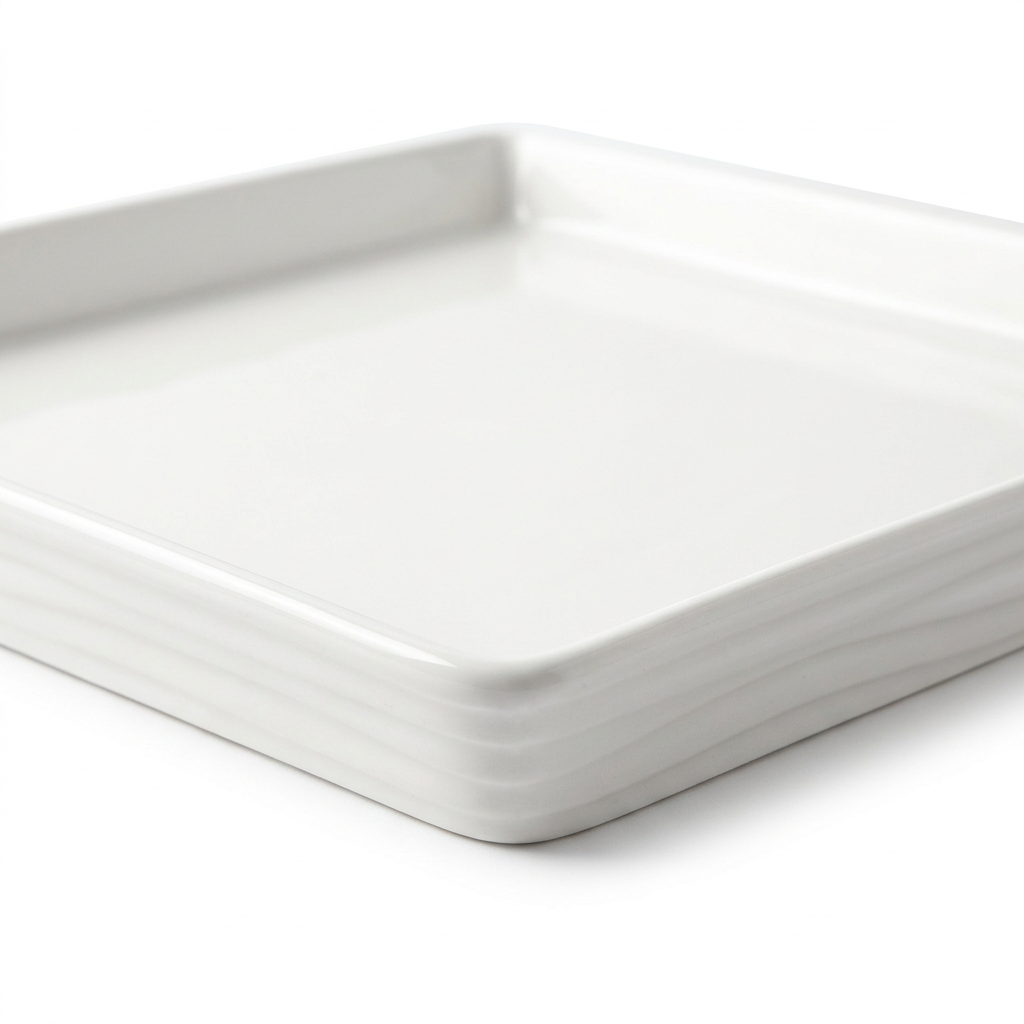 Ceramic Square Tray – 25×25cm