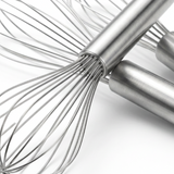 Deni Metal Balloon Whisk 3 Piece Set Silver - 25cm