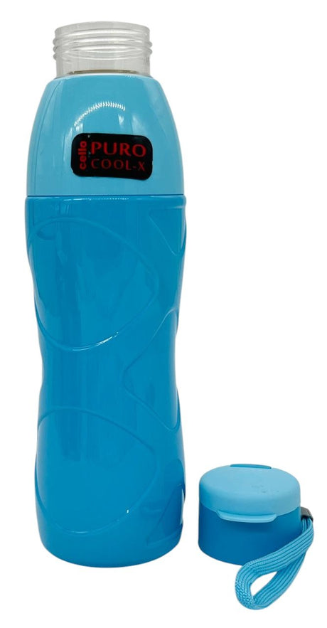 Cello Puro Cool - X Plastic Water Bottle 600ml, Blue - CL1130 - Al Kabayel Discount CentreCello Puro Cool - X Plastic Water Bottle 600ml, Blue - CL1130Water BottlesCELLOAl Kabayel Discount Centre