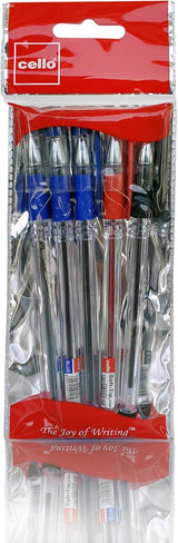 Cello Soft Tip Ball Pen 0.7mm | 5 - Piece Assorted Set (3 Blue, 1 Black, 1 Red) - Al Kabayel Discount CentreCello Soft Tip Ball Pen 0.7mm | 5 - Piece Assorted Set (3 Blue, 1 Black, 1 Red)Pens, Pencils & MarkersCELLOAl Kabayel Discount Centre